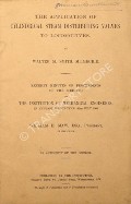 Book cover of The Application of Cylindrical Steam Distributing Valves to Locomotives  by SMITH, Walter M. 